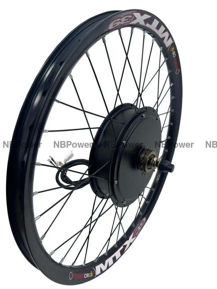 135mm dropout 3000W motorwheel with single freewheel,24inch/26inch/27.5inch/29inch MTX rim 3000W motorwheel with spokes