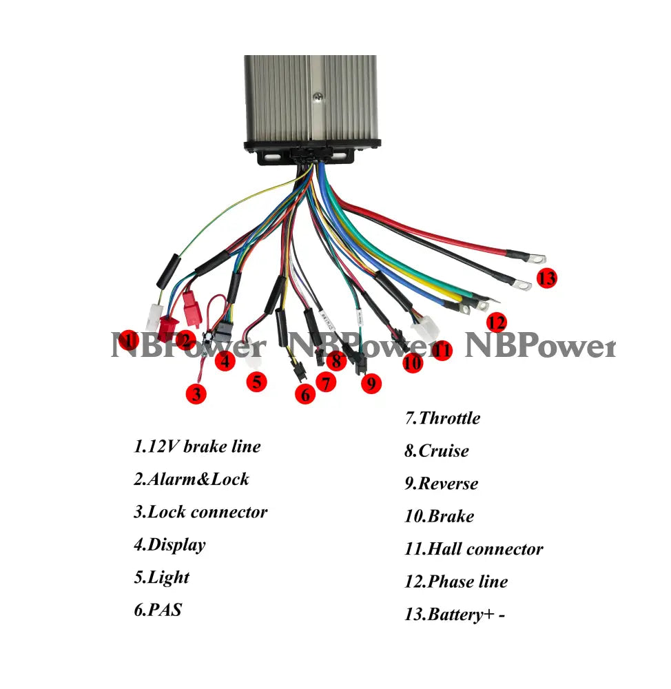 135mm dropout 3000W Motorwheel with single freewheel  ; MTX rim with Rear 3000W Ebike kit with 80A dual mode controller ,UKC1 color display ,alarm lock ebike parts NBPower