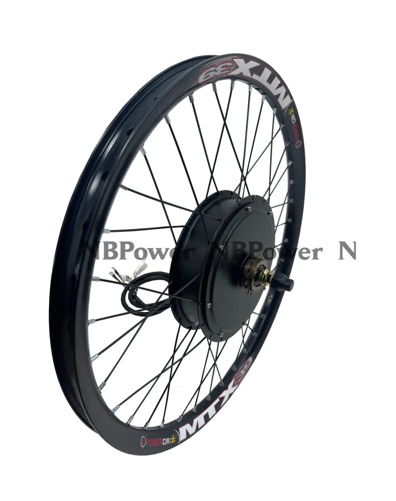 135mm dropout 3000W Motorwheel with single freewheel  ; MTX rim with Rear 3000W Ebike kit with 80A dual mode controller ,UKC1 color display ,alarm lock ebike parts NBPower
