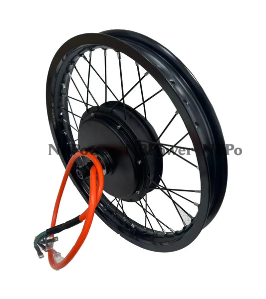 150mm dropout QS 205 5000W motorwheel motorcycles rim with Rear QS 5000W motor high speed and high torque for choose