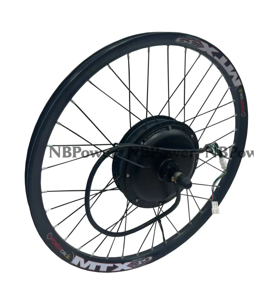 150mm dropout Rear 48-72V 3000W motorwheel with 7 speed freewheel,Bicycle MTX rim 3000W motorwheel with spokes