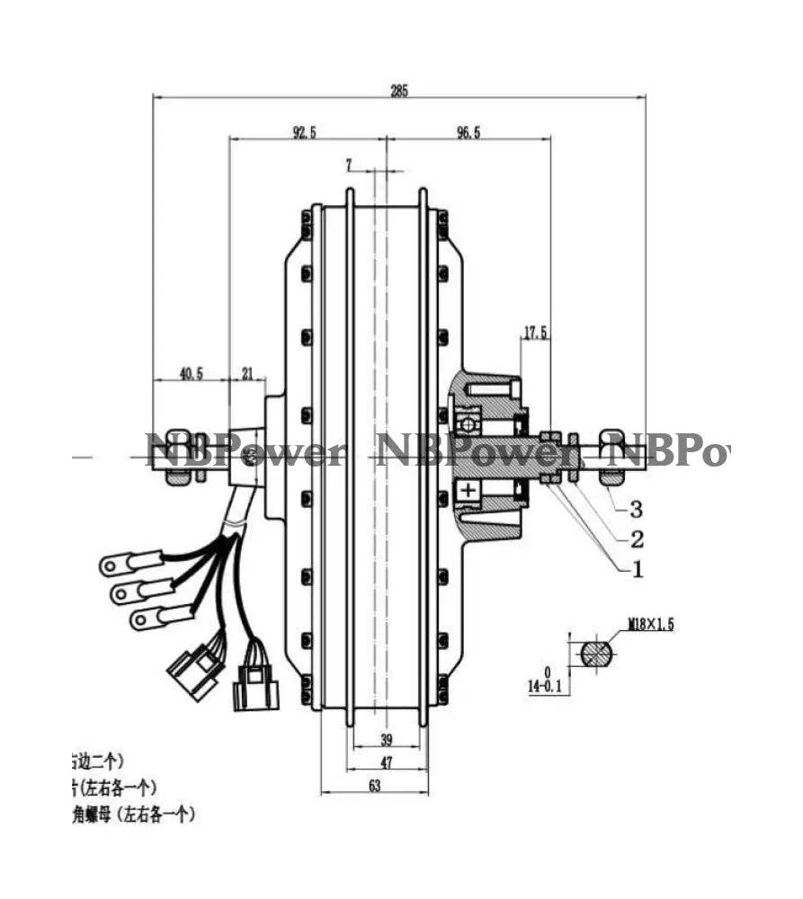 17/18/19/21inch 2.15-3.0 motorcycle rim with 200mm dropout 72V 12000W motorwheel with disc brake,12000W Motorwheel