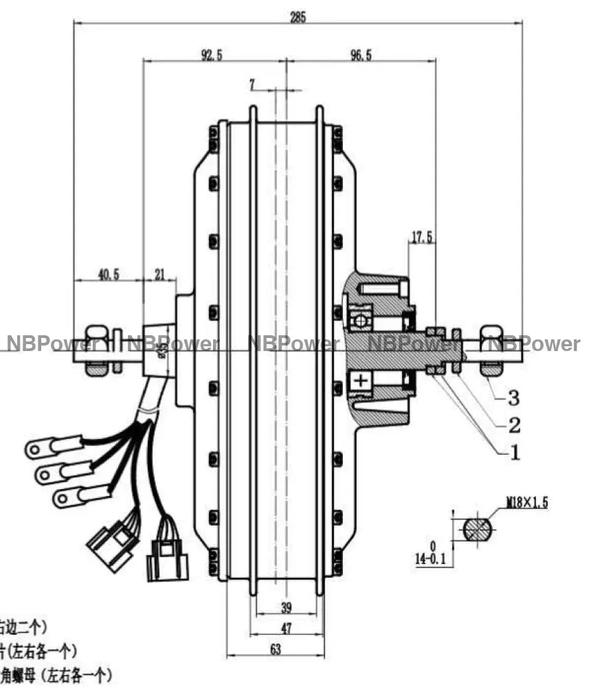 17/18/19/21inch 2.15-3.0 motorcycle rim with 200mm dropout 72V 12000W motorwheel with disc brake,12000W Motorwheel