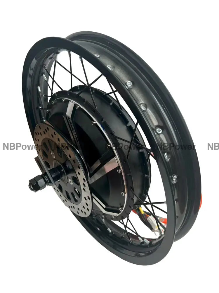 17/18/19/21inch 2.15-3.0 motorcycle rim with 200mm dropout 72V 12000W motorwheel with disc brake,12000W Motorwheel