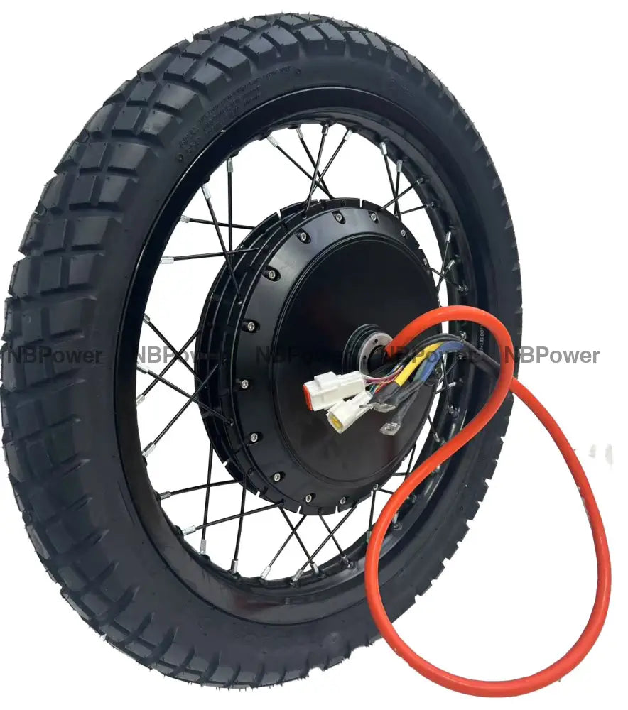 19*1.85 Black 3.5T/5T high speed QS 273 V3 150mm dropout QS 8000W motorwhweel with single freewheel and tire