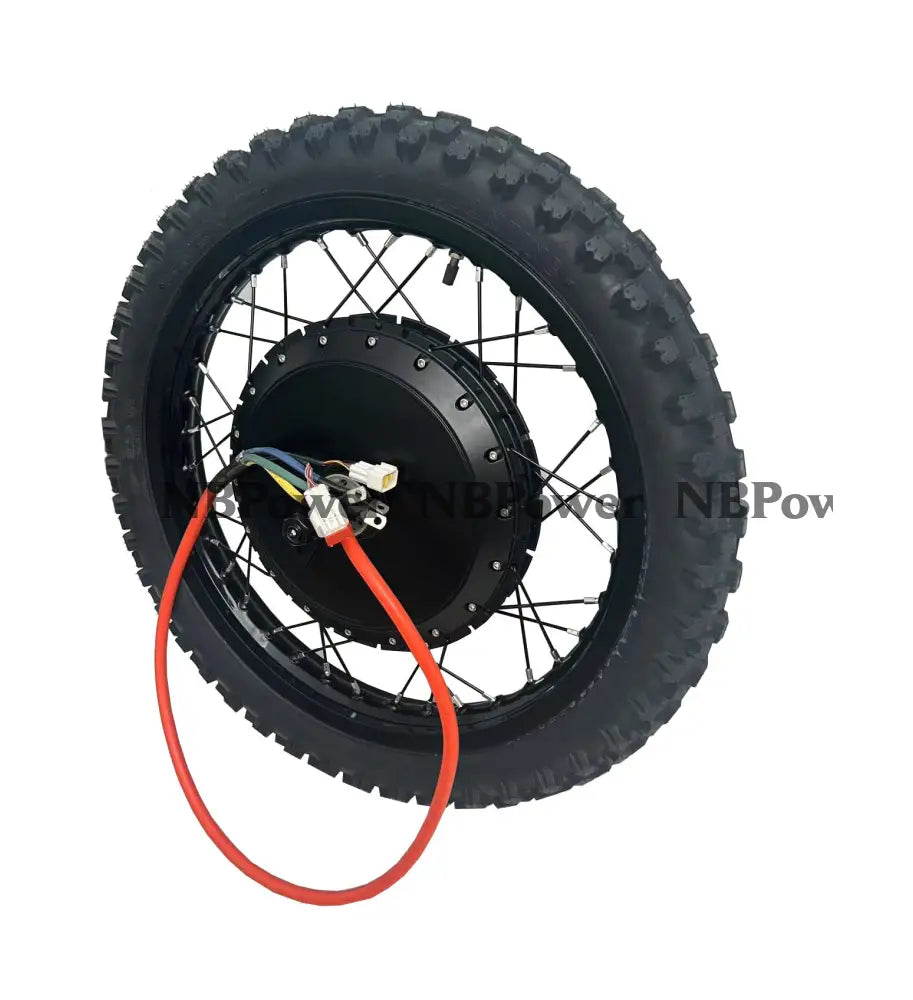 19*1.85 Black 3.5T/5T high speed QS 273 V3 150mm dropout QS 8000W motorwhweel with single freewheel and tire 3.5T
