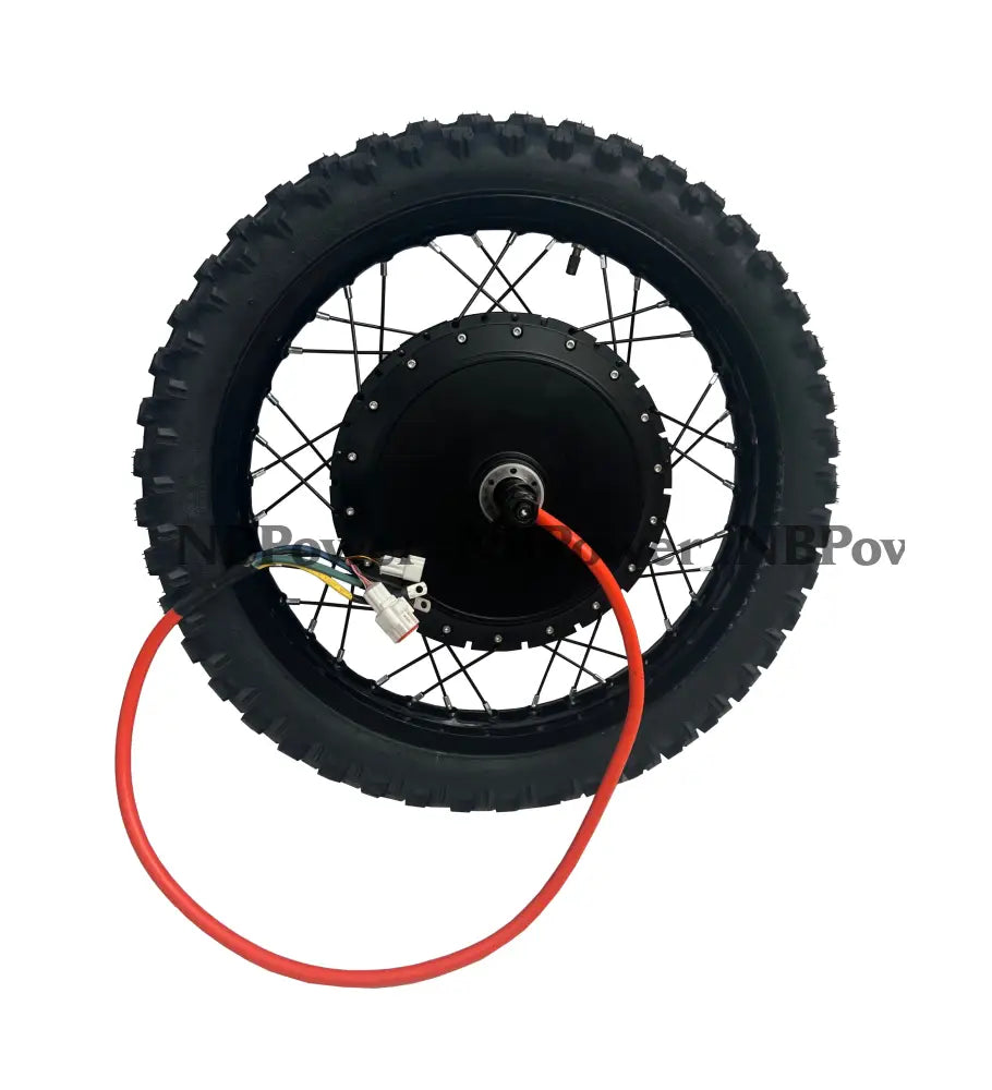 19*1.85 Black 3.5T/5T high speed QS 273 V3 150mm dropout QS 8000W motorwhweel with single freewheel and tire 5T