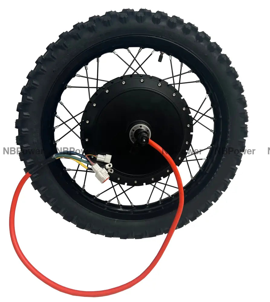 19*1.85 Black 3.5T/5T high speed QS 273 V3 150mm dropout QS 8000W motorwhweel with single freewheel and tire 5T