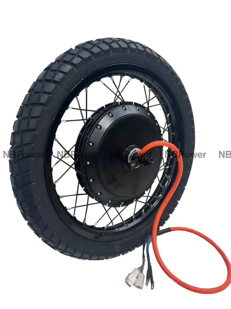 19*1.85 Black 3.5T/5T high speed QS 273 V3 150mm dropout QS 8000W motorwhweel with single freewheel and tire 5T street