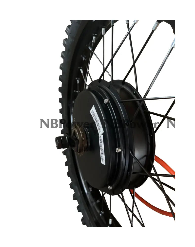 19*1.85 Black 3.5T /5T QS 205 V3 150mm dropout QS 5000W motorwhweel with single freewheel and street tire ; QS 205