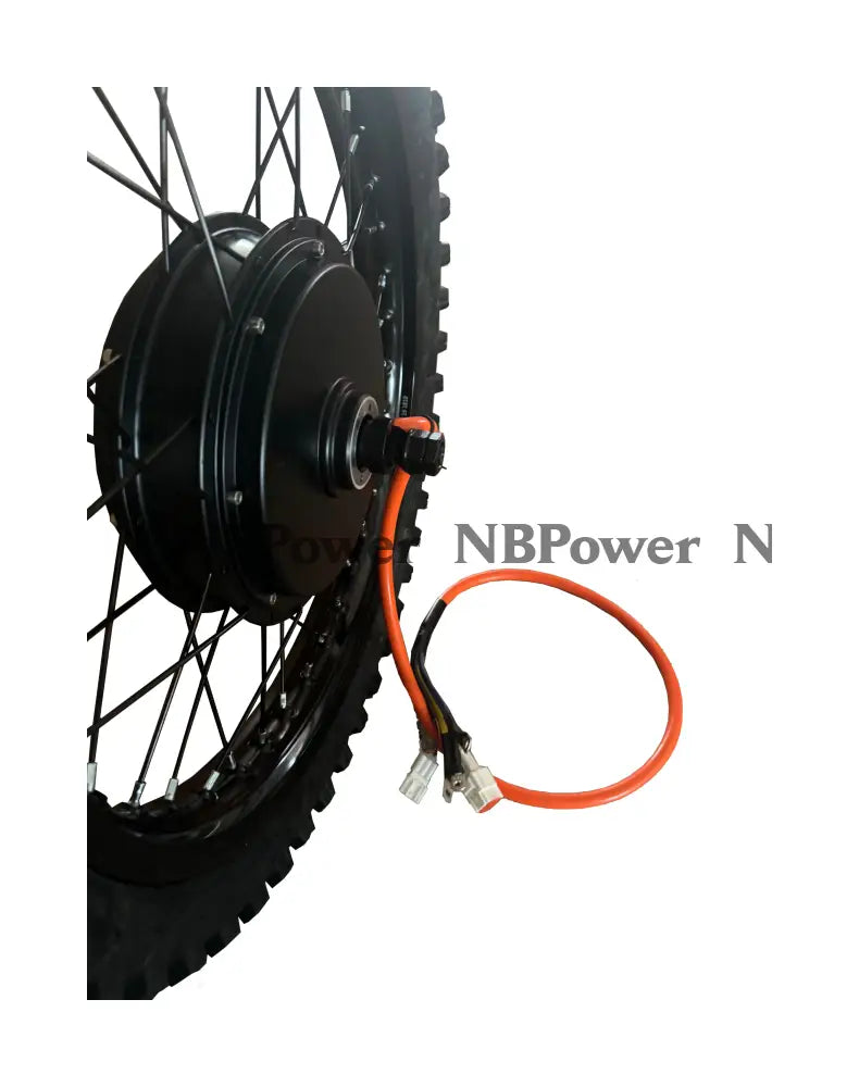 19*1.85 Black 3.5T /5T QS 205 V3 150mm dropout QS 5000W motorwhweel with single freewheel and street tire ; QS 205