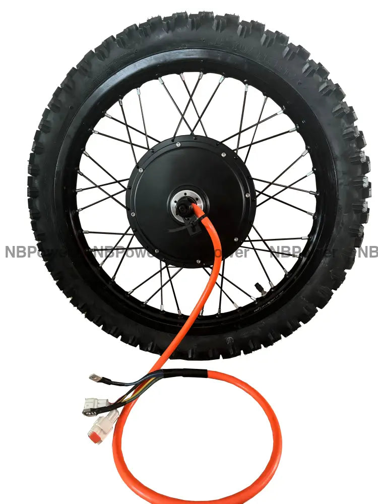 19*1.85 Black 3.5T /5T QS 205 V3 150mm dropout QS 5000W motorwhweel with single freewheel and street tire ; QS 205