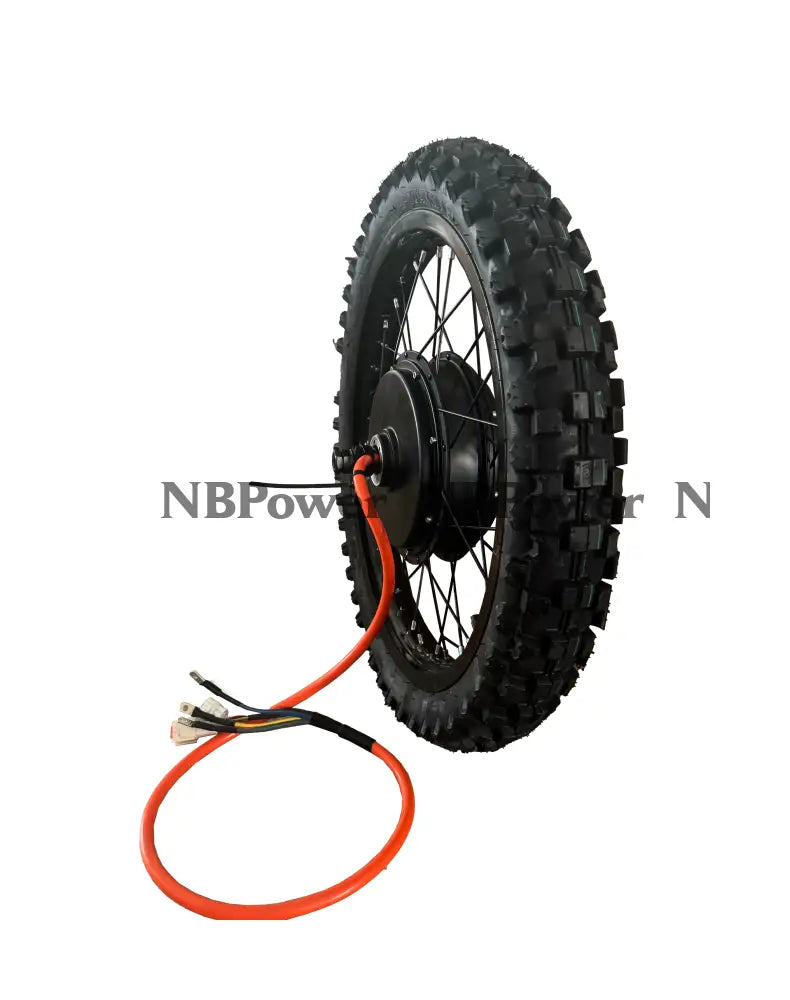 19*1.85 Black 3.5T /5T QS 205 V3 150mm dropout QS 5000W motorwhweel with single freewheel and street tire ; QS 205