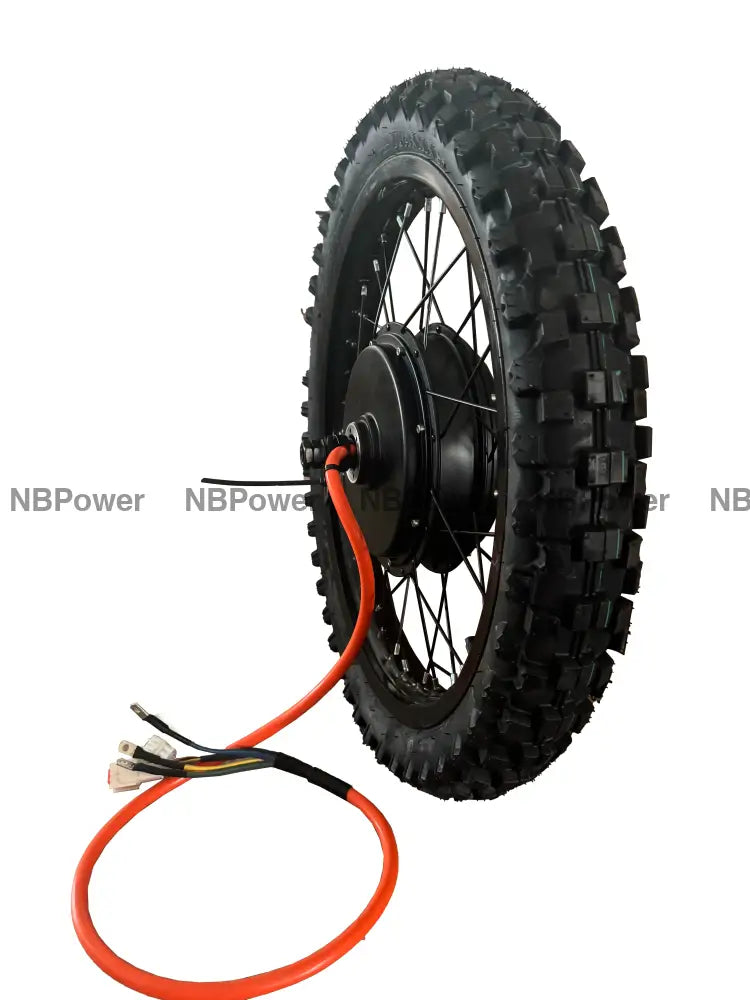 19*1.85 Black 3.5T /5T QS 205 V3 150mm dropout QS 5000W motorwhweel with single freewheel and street tire ; QS 205