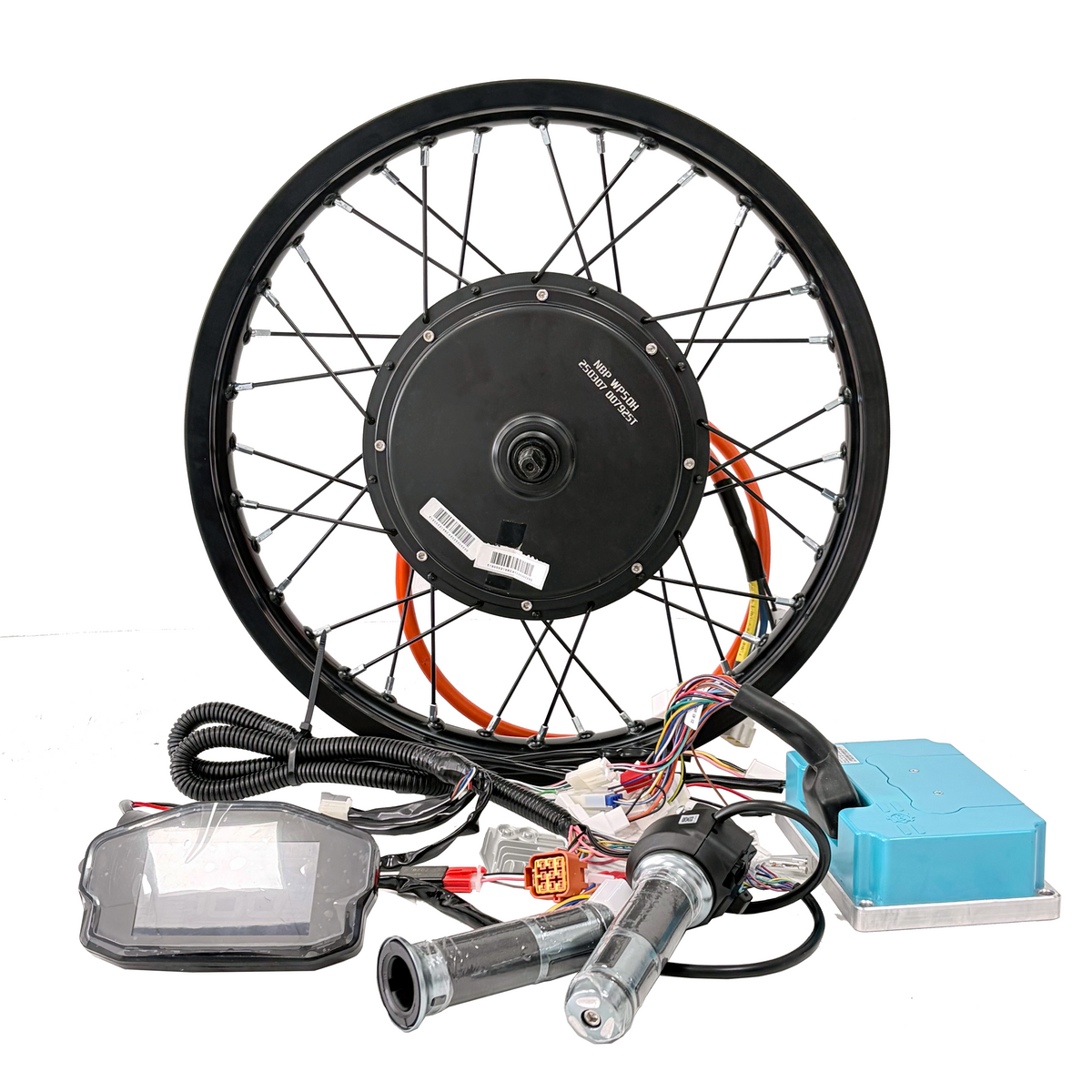 QS205 18*1.85inch 150mm Dropout 5000W 3T/3.5T/4T/5T Torque For Choose Hub Motor Wheel With FarDriver ND72450 , DKD Diplay E‑bike Conversion Kit QS Motor