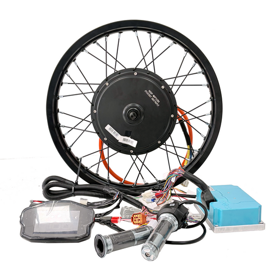 QS205 18*1.85inch 150mm Dropout 5000W 3T/3.5T/4T/5T Torque For Choose Hub Motor Wheel With FarDriver ND72450 , DKD Diplay E‑bike Conversion Kit QS Motor