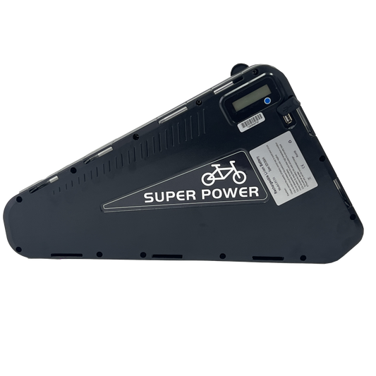 52V 30Ah Triangle Ebike Battery | 50A BMS + 5A Charger | For 2000W–3000W Hub Motor