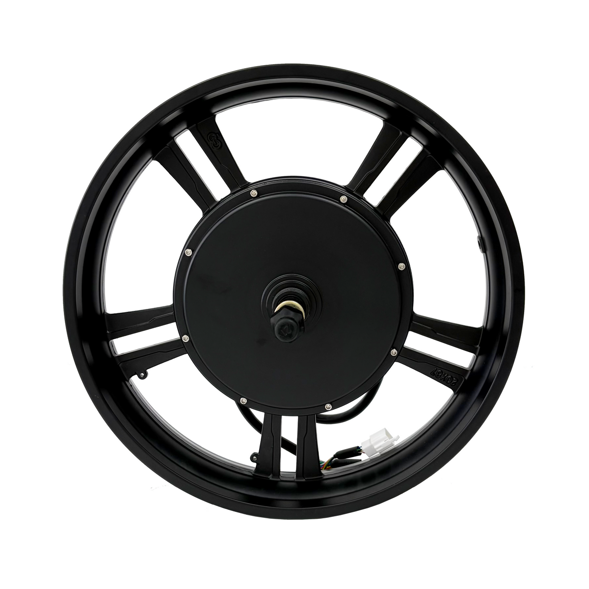 NBPower 20*4.0 190mm Dropout 87mm Rim Width 3000W One-piece rim Motorwheel Paired With 80A Dual Mode Controller,UKC1+ Display and Full Twist Throttle E-bike Conversion Kit NBPower