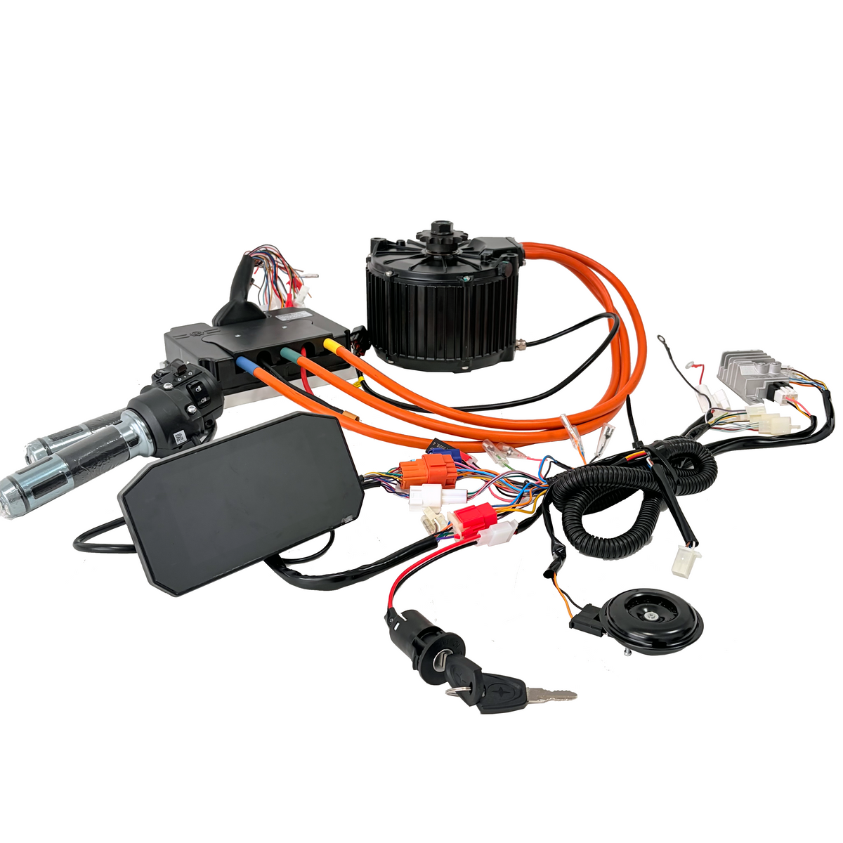 QSMOTOR QS165 72V 50H 10000W  Encoder PMSM Mid drive Motor,FarDriver 721000B Controller,DKD Display Kit NBPower
