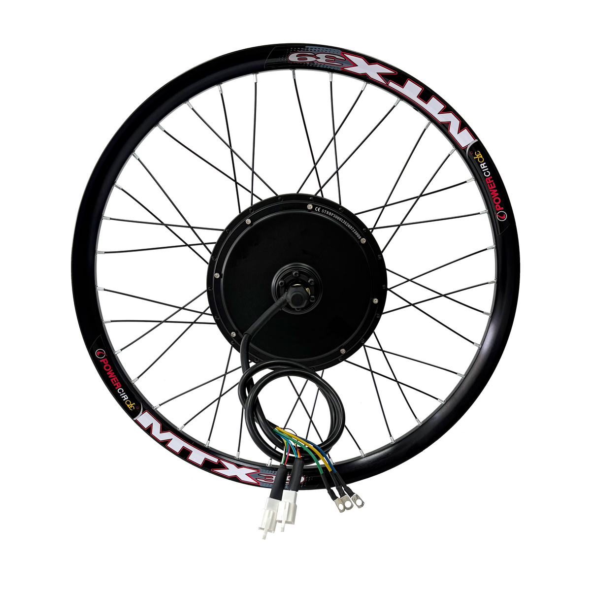 UK Warehouse: NBPower 26inch/27.5inch/29inch MTX Rim 135mm Dropout 72V 3000W Rear Disc Brake Motorwheel Kit , With Black 80A Dual Mode Controller, UKC1 Color Display,Surron Throttle and Other 3000W parts NBPower