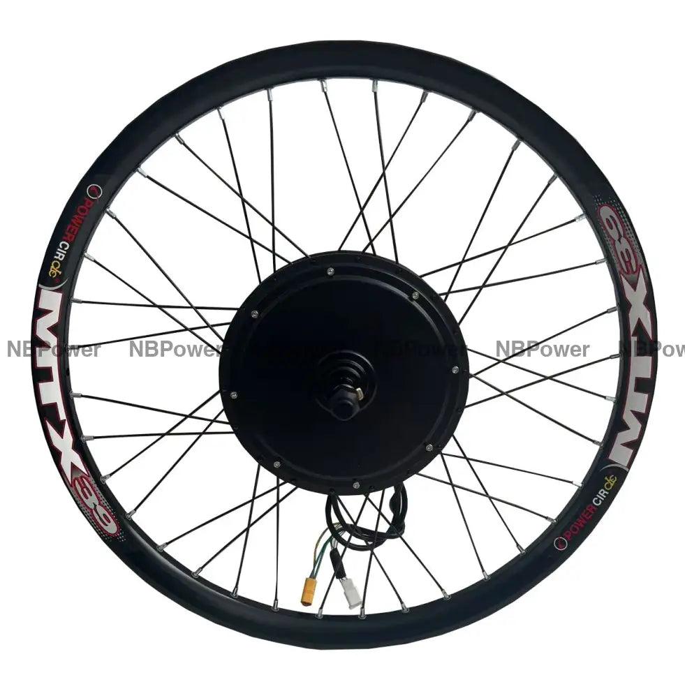 20/24/26/27.5/28/29/700C Rear wheel 135mm dropout 52V 2000W motorwheel with spokes