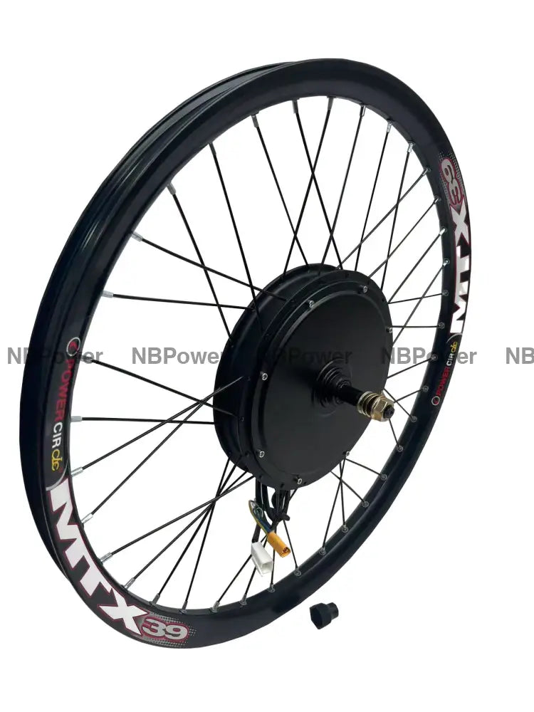 20/24/26/27.5/28/29/700C Rear wheel 135mm dropout 52V 2000W motorwheel with spokes