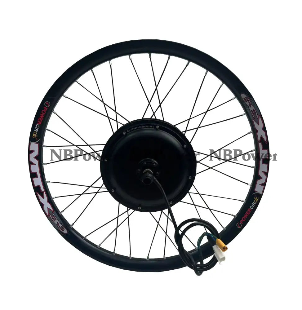 20/24/26/27.5/28/29/700C Rear wheel 135mm dropout 72V 2000W motorwheel with spokes