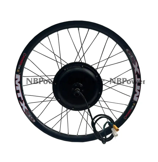 20/24/26/27.5/28/29/700C Rear wheel 135mm dropout 72V 2000W motorwheel with spokes