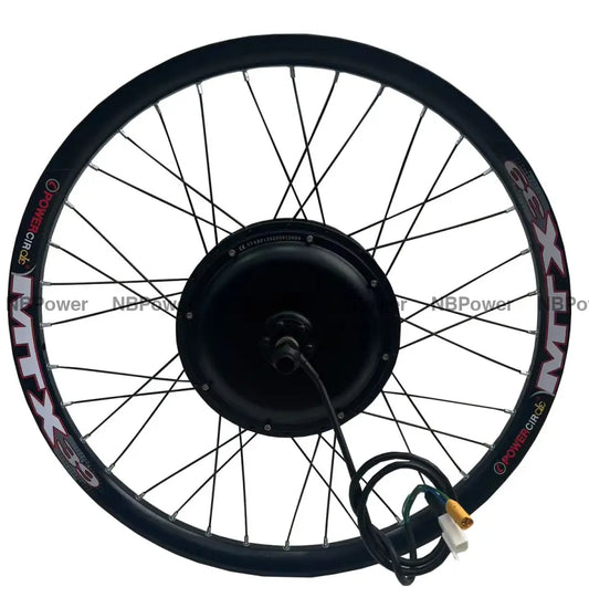 20/24/26/27.5/28/29/700C Rear wheel 135mm dropout 72V 2000W motorwheel with spokes
