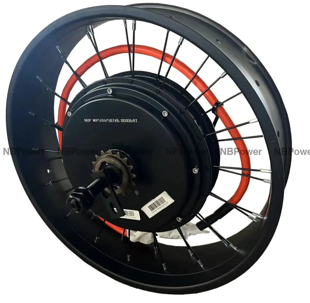 20*4.0 100mm width rim with QS 3T /3.5T/4T/5T 170mm dropout 5000W Fat motorwheel with single freewheel 4T Motor Wheel