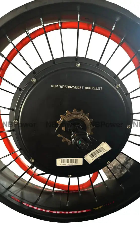 20*4.0 100mm width rim with QS 3T /3.5T/4T/5T 170mm dropout 5000W Fat motorwheel with single freewheel Motor Wheel