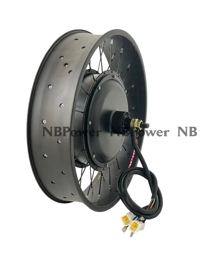 20*4.0 80/100mm width Double rim with rear 170mm dropout 72V 5000W Fat motorwheel with spokes