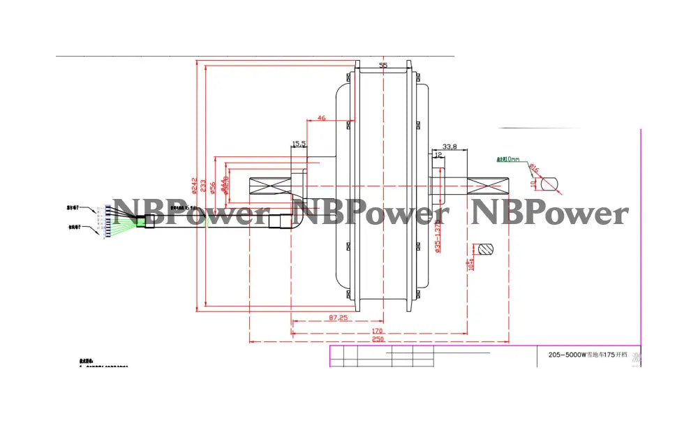 20*4.0 80/100mm width Double rim with rear 170mm dropout 72V 5000W Fat motorwheel with spokes