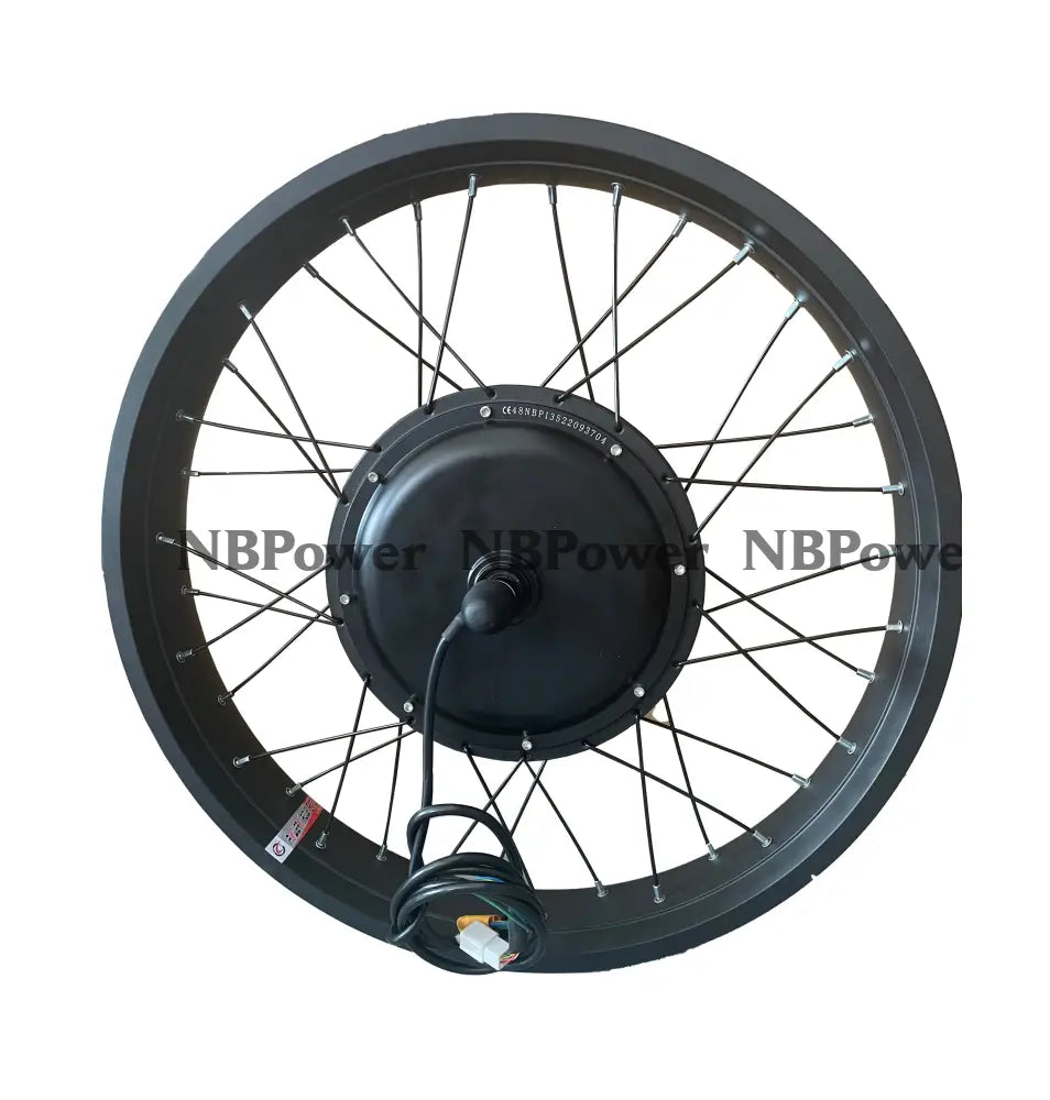 20*4.0 /24*4.0/26*4.0 Front 135mm dropout 48-72V 2000W Fat motorwheel with spokes,Front Fat motorwheel 26*4.0