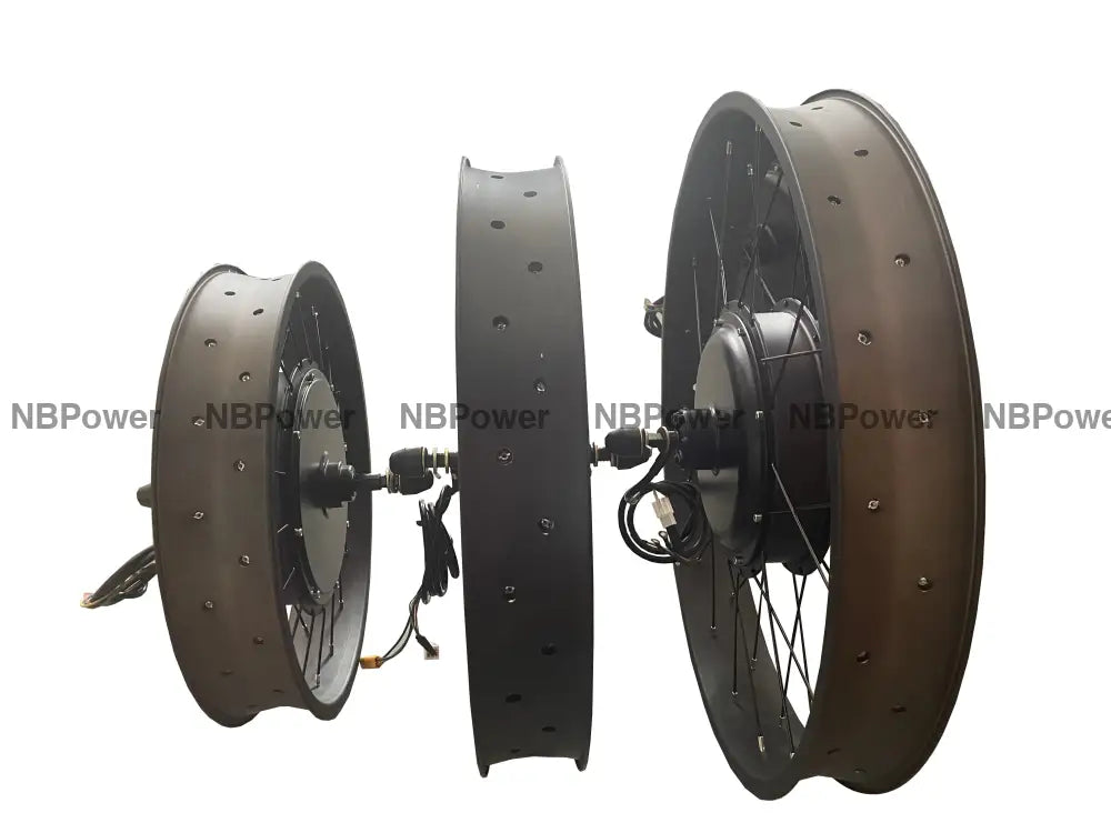 20*4.0 /24*4.0/26*4.0 Front 135mm dropout 48-72V 2000W Fat motorwheel with spokes,Front Fat motorwheel