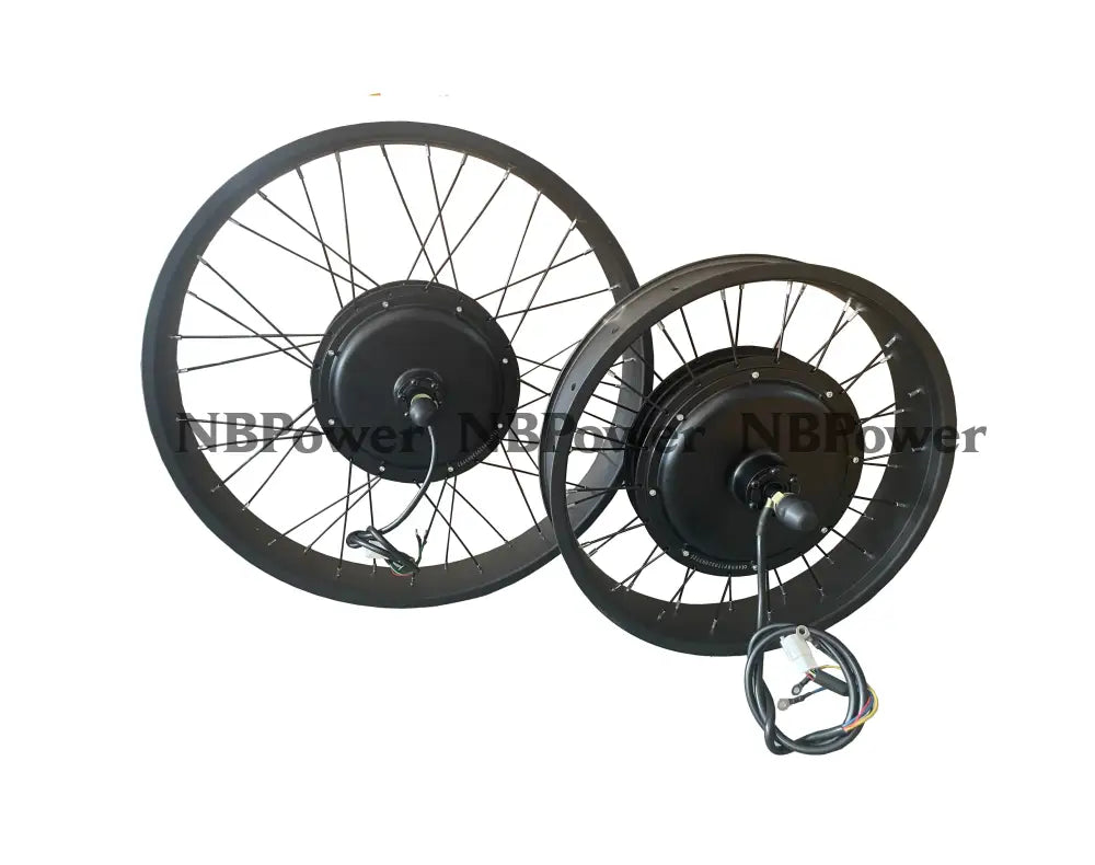 20*4.0 /24*4.0/26*4.0 Front 135mm dropout 48-72V 2000W Fat motorwheel with spokes,Front Fat motorwheel