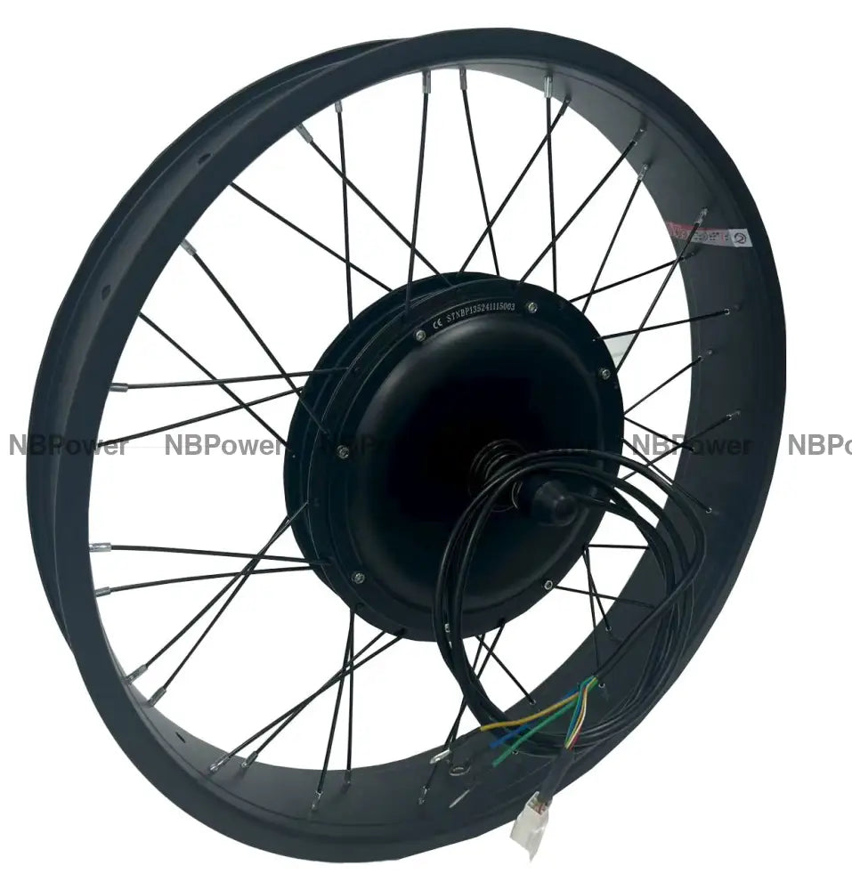 20*4.0 /24*4.0/26*4.0 Front 135mm dropout 48-72V 2000W Fat motorwheel with spokes,Front Fat motorwheel
