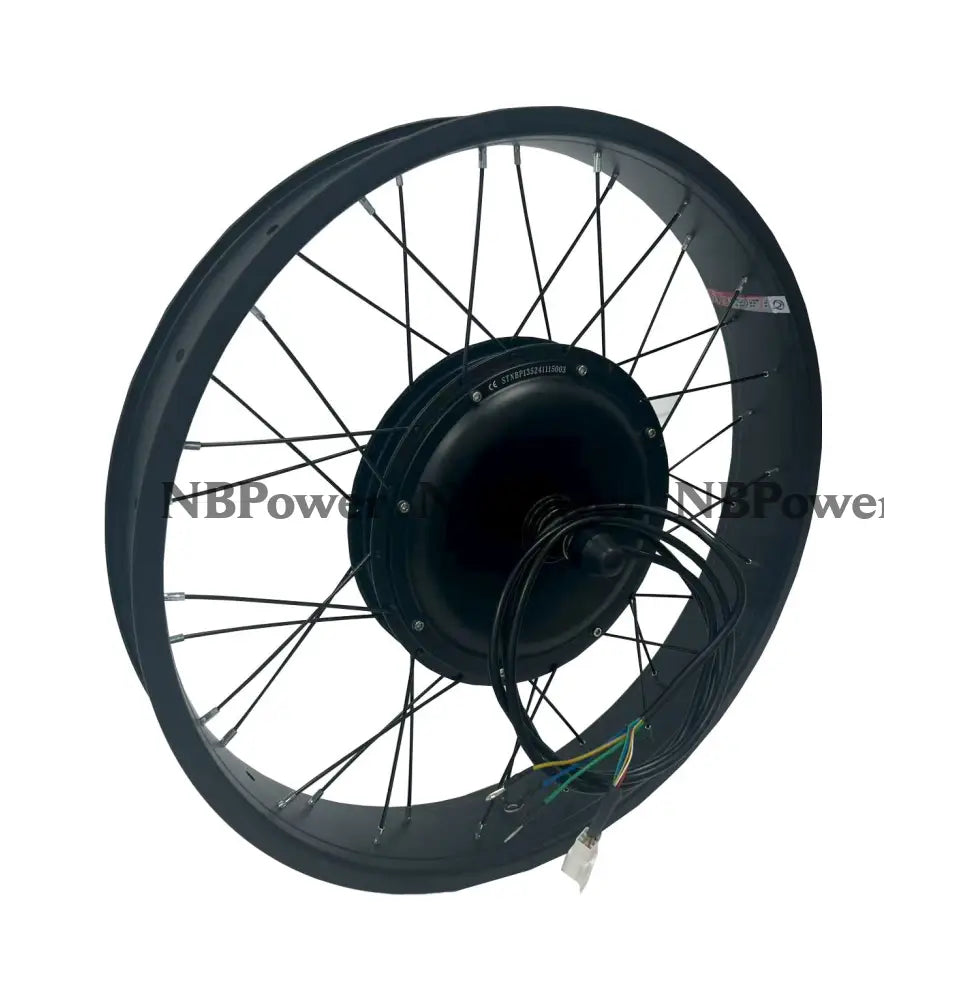 20*4.0 /24*4.0/26*4.0 Front 135mm dropout 48-72V 2000W Fat motorwheel with spokes,Front Fat motorwheel