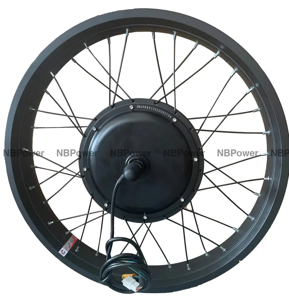 20*4.0 /24*4.0/26*4.0 Front 135mm dropout 48-72V 2000W Fat motorwheel with spokes,Front Fat motorwheel