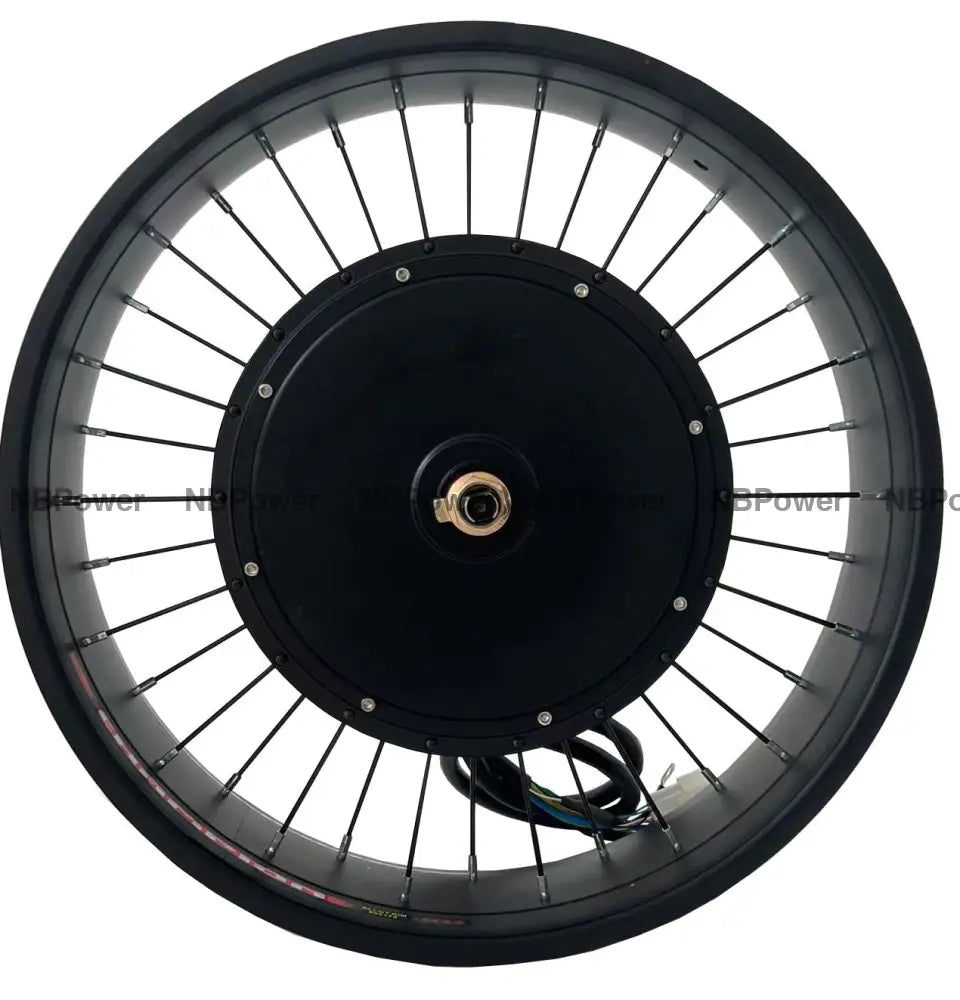 20*4.0 80/100mm width Double rim with rear 170mm dropout 72V 5000W Fat motorwheel with spokes