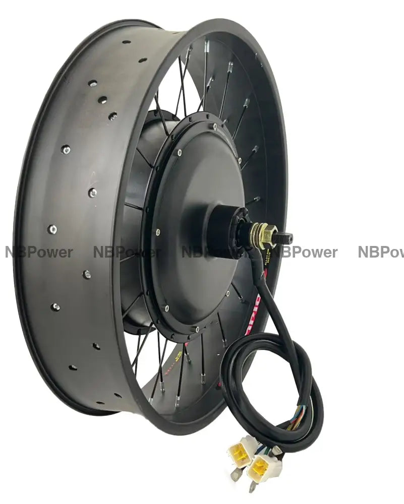 20*4.0 80/100mm width Double rim with rear 170mm dropout 72V 5000W Fat motorwheel with spokes