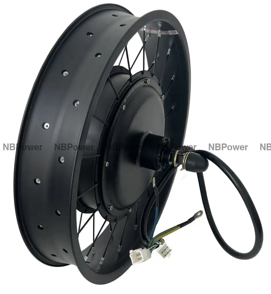 20*4.0 80/100mm width rim with rear 170mm dropout 72V 3000W Fat motorwheel with spokes