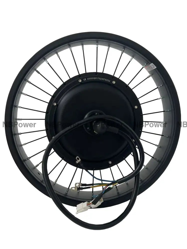 20*4.0 80/100mm width rim with rear 170mm dropout 72V 3000W Fat motorwheel with spokes