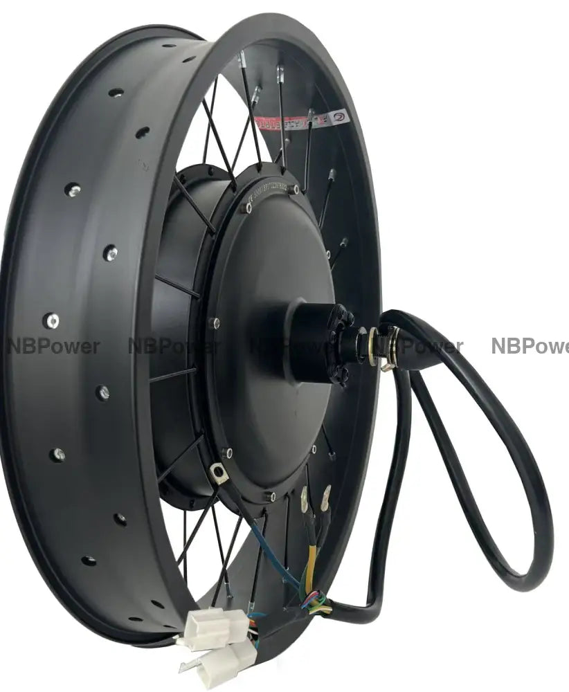 20*4.0 80/100mm width rim with rear 170mm dropout 72V 3000W Fat motorwheel with spokes