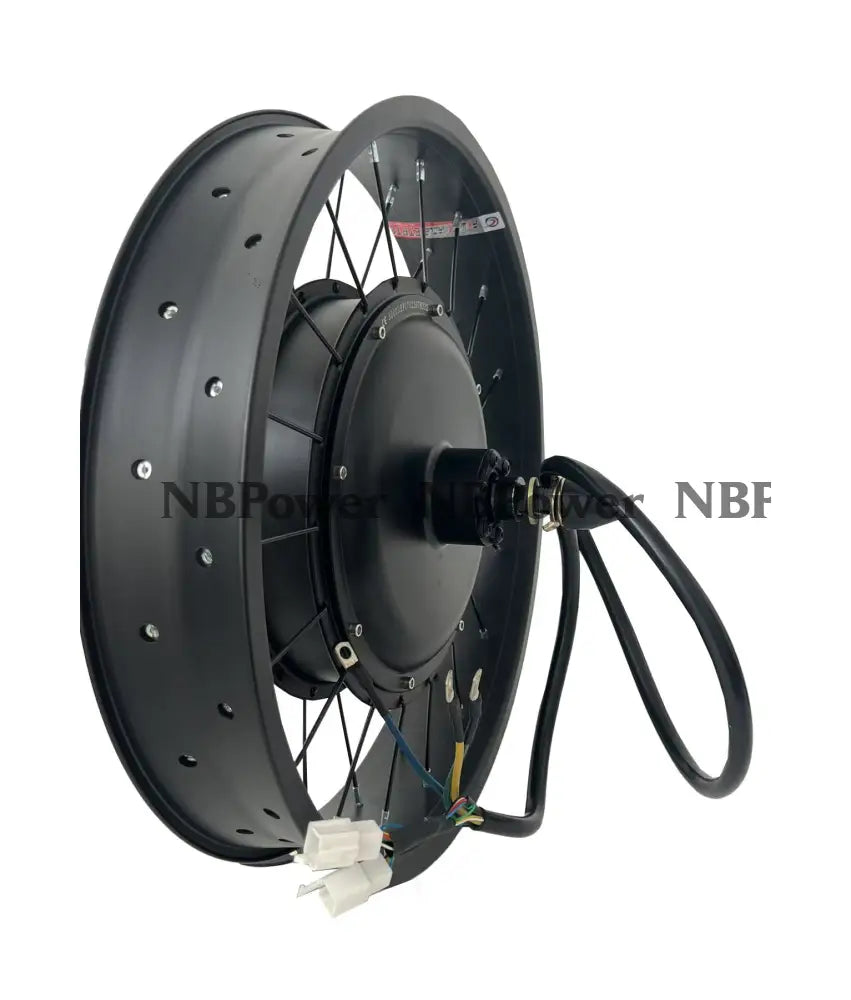 20*4.0 80/100mm width rim with rear 170mm dropout 72V 3000W Fat motorwheel with spokes
