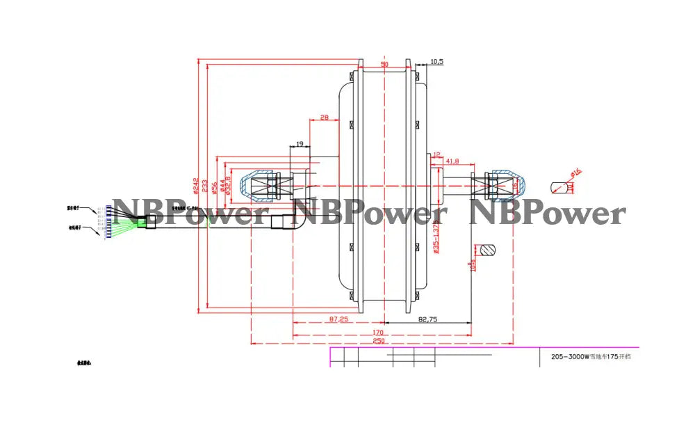 20*4.0 80/100mm width rim with rear 170mm dropout 72V 3000W Fat motorwheel with spokes