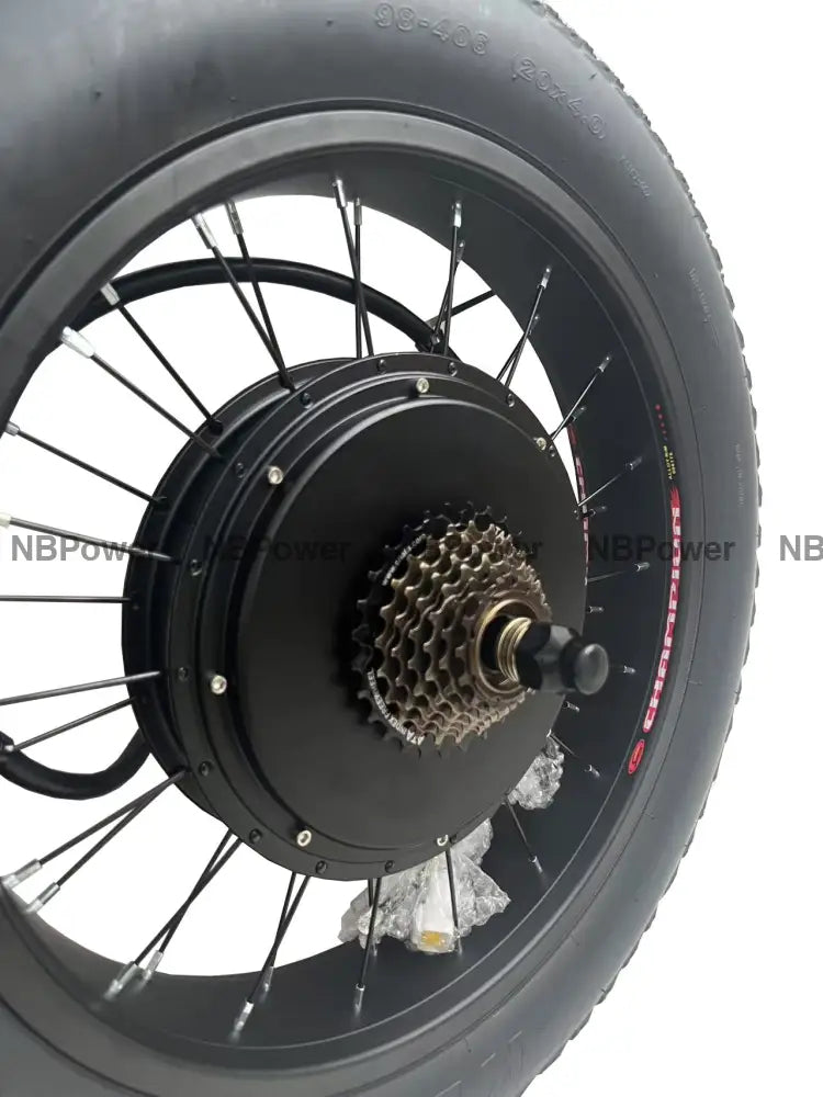 20*4.0 Fat rim 170/190mm dropout Rear wheel 3000W Fat motorwheel with 4.0 tire and 7 speed freewheel