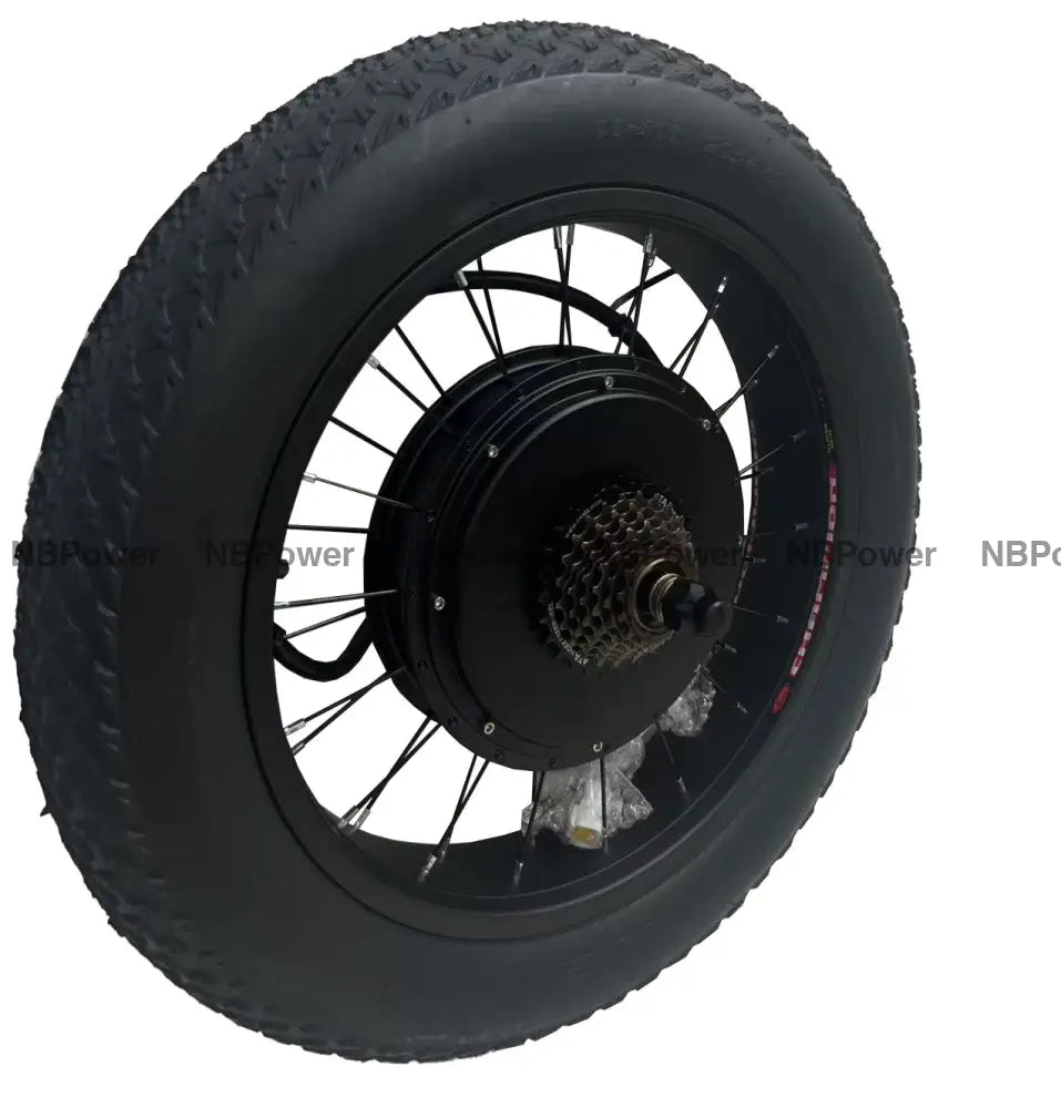 20*4.0 Fat rim 170/190mm dropout Rear wheel 3000W Fat motorwheel with 4.0 tire and 7 speed freewheel