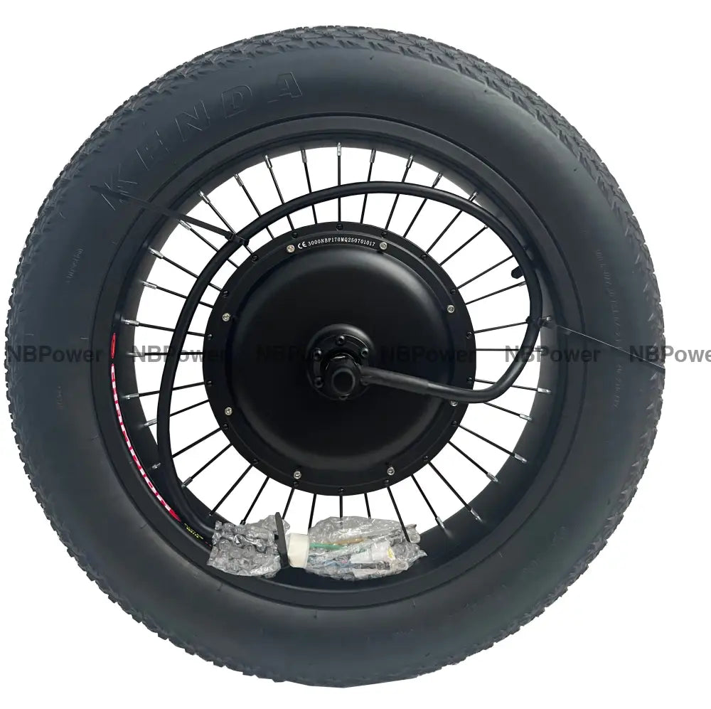 20*4.0 Fat rim 170/190mm dropout Rear wheel 3000W Fat motorwheel with 4.0 tire and 7 speed freewheel