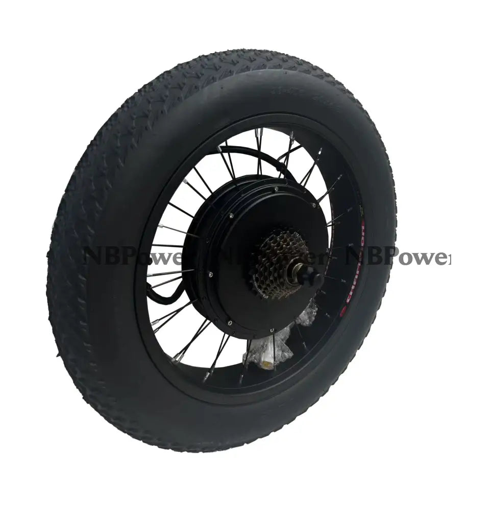 20*4.0 Fat rim 170/190mm dropout Rear wheel 3000W Fat motorwheel with 4.0 tire and 7 speed freewheel